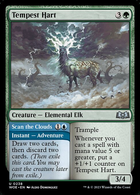 Tempest Hart // Scan the Clouds (238) (Foil) - Wilds of Eldraine - Game On