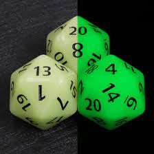 55MM Titan D20 Glow White - Game On