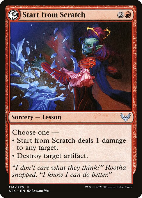 Start from Scratch (114) (Foil) - Strixhaven: School of Mages - Game On