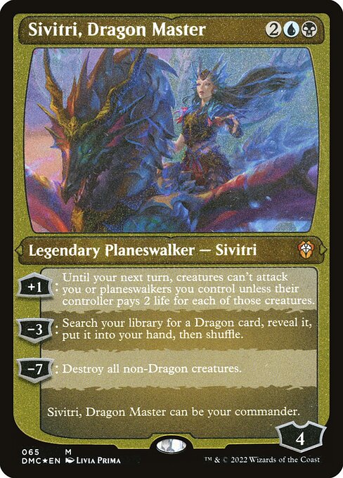 Sivitri, Dragon Master (65) (Etched) - Dominaria United Commander - Game On