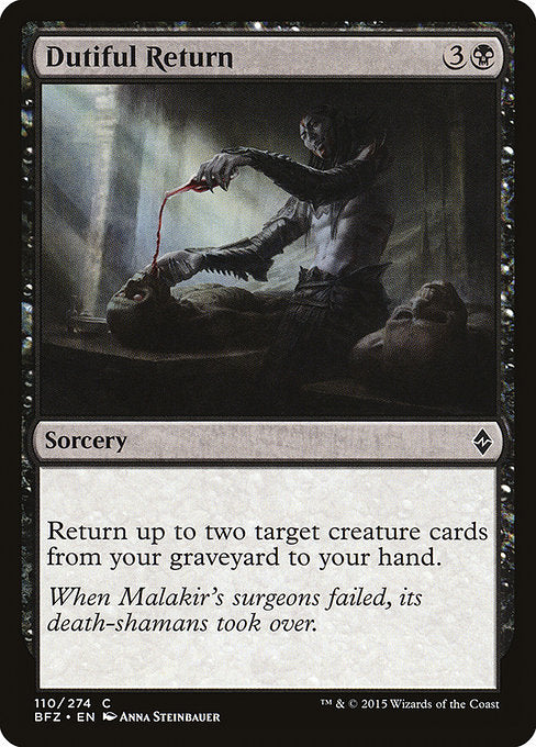 Dutiful Return (110) (Foil) - Battle for Zendikar - Game On