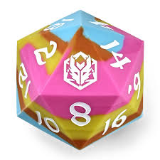 55mm Chonk Rubber Silicon D20 - Radiant Whispers - Game On