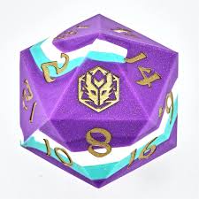 55mm Chonk Rubber Silicon D20 - Celestial Gleam - Game On
