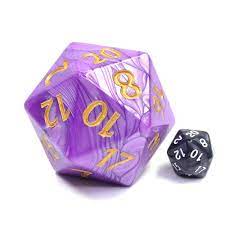 55mm Titan d20 - Purple Pearl - Game On
