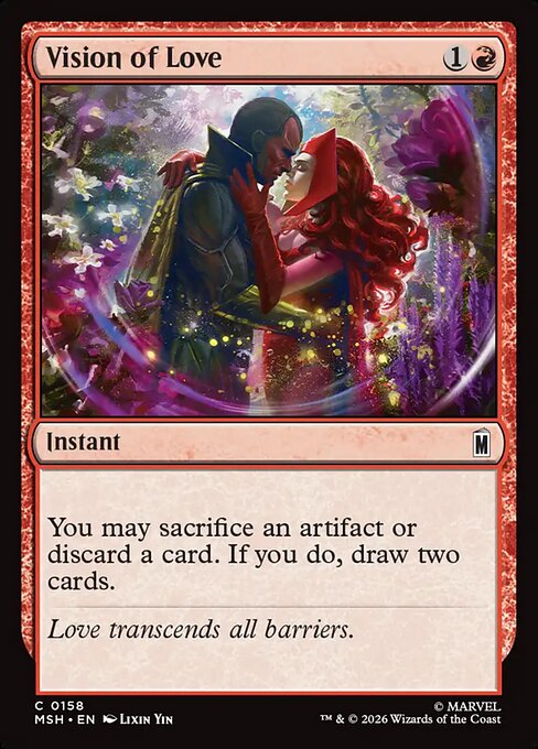 Vision of Love (158) (Foil) - Marvel Super Heroes - Game On