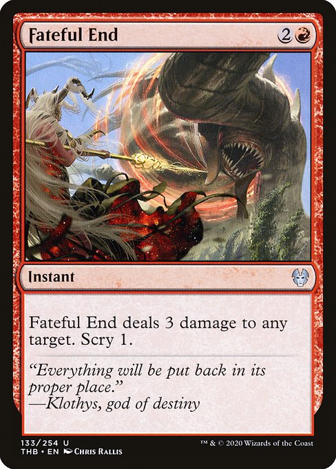 Fateful End (133) (Foil) - Theros Beyond Death - Game On