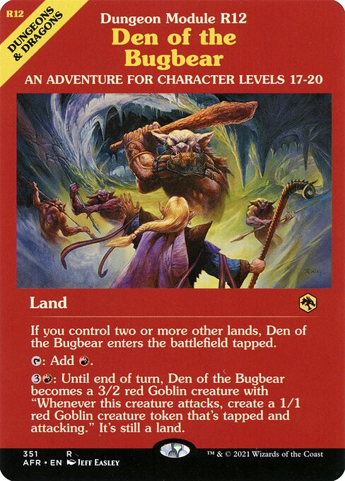 Den of the Bugbear (351) - SHOWCASE (Foil) - Adventures in the Forgotten Realms - Game On