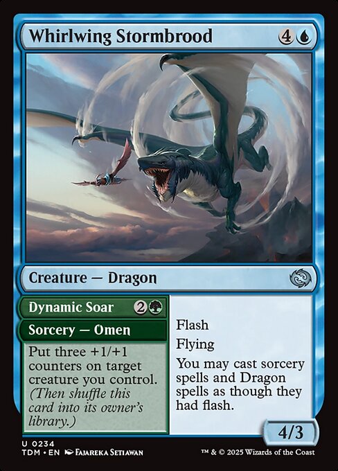 Whirlwing Stormbrood // Dynamic Soar (234) - Tarkir: Dragonstorm - Game On