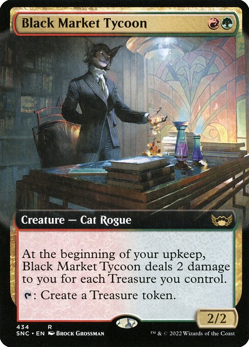 Black Market Tycoon (434) - EXTENDED ART (Foil) - Streets of New Capenna - Game On