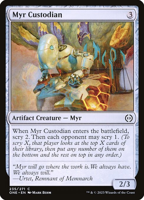 Myr Custodian (235) - Phyrexia: All Will Be One - Game On