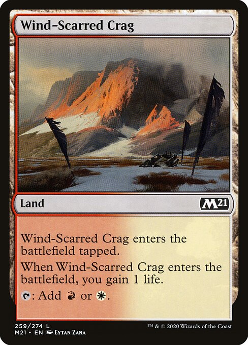 Wind-Scarred Crag (259) - Core Set 2021 - Game On