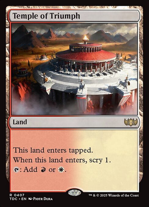 Temple of Triumph (407) - Tarkir: Dragonstorm Commander - Game On