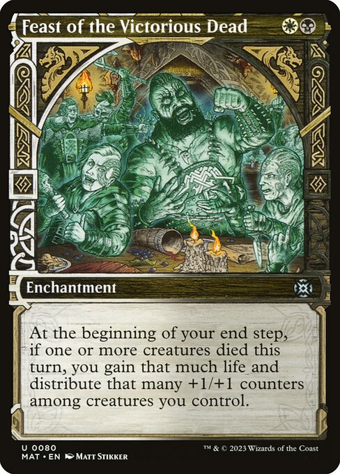 Feast of the Victorious Dead (80) - SHOWCASE (Foil) - March of the Machine: The Aftermath - Game On