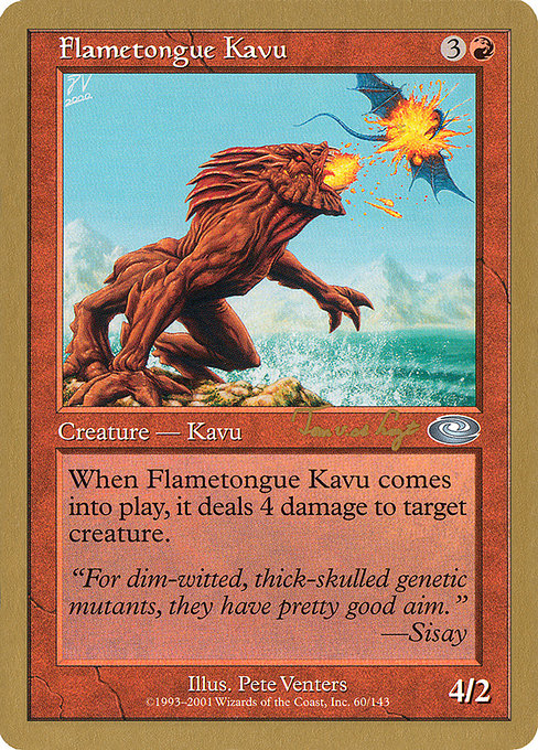 Flametongue Kavu (tvdl60) - World Championship Decks 2001 - Game On