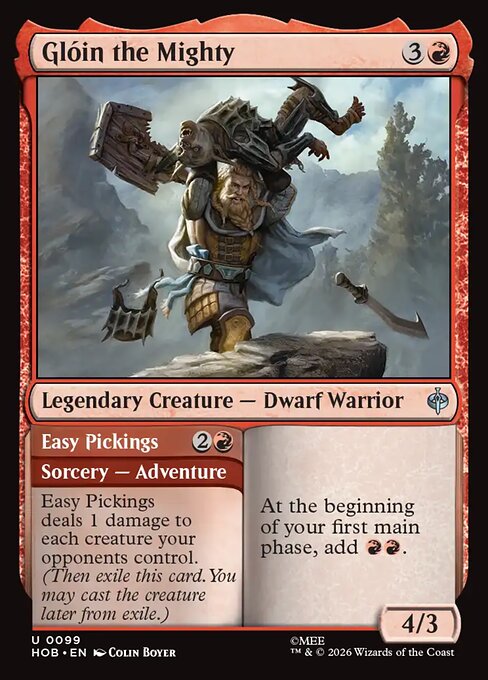 Glóin the Mighty // Easy Pickings (99) (Foil) - The Hobbit - Game On