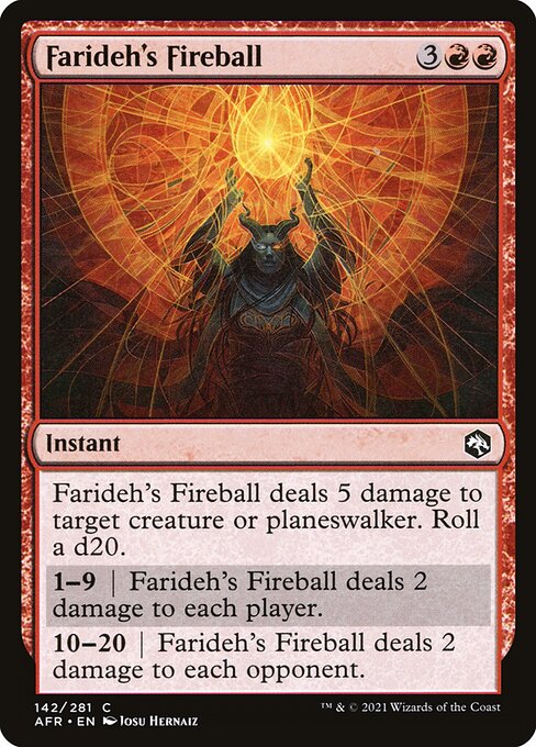 Farideh's Fireball (142) (Foil) - Adventures in the Forgotten Realms - Game On