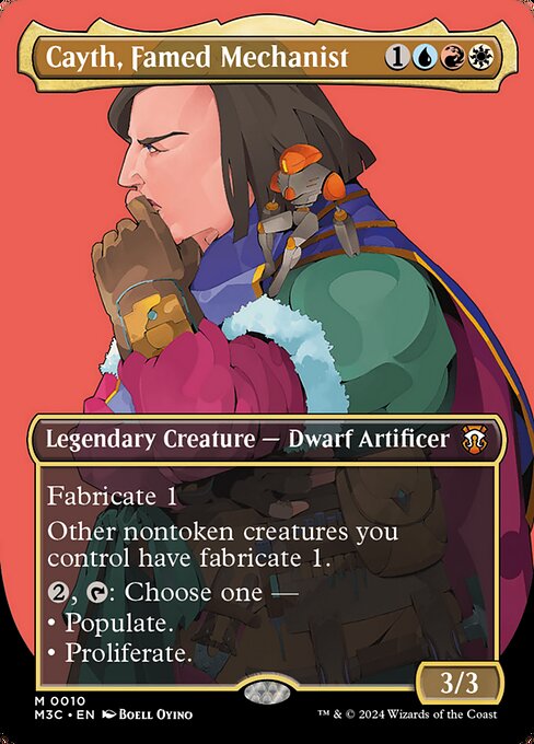 Cayth, Famed Mechanist (10) - BORDERLESS - FULL ART - Modern Horizons 3 Commander - Game On