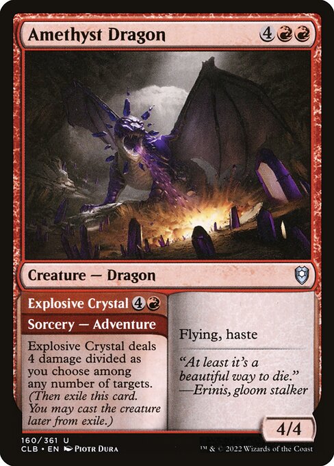 Amethyst Dragon // Explosive Crystal (160) - Commander Legends: Battle for Baldur's Gate - Game On