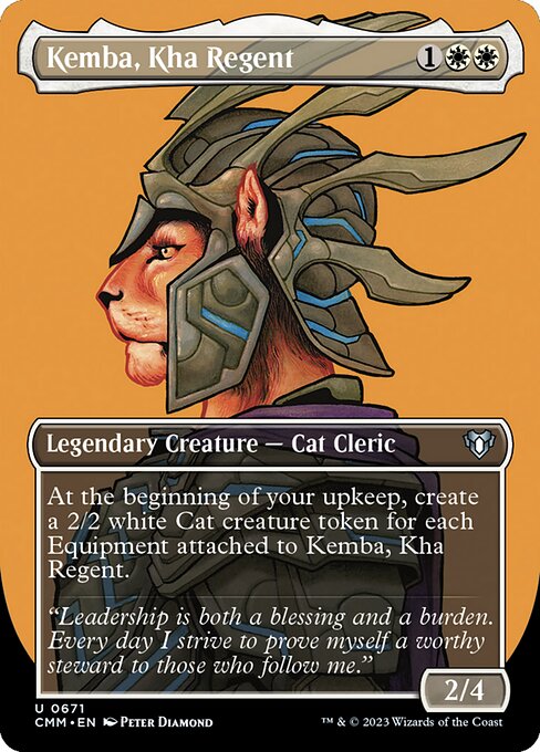 Kemba, Kha Regent (671) - BORDERLESS - FULL ART - Commander Masters - Game On