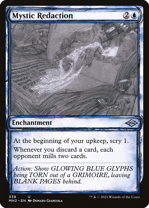 Mystic Redaction (338) - SHOWCASE (Foil) - Modern Horizons 2 - Game On
