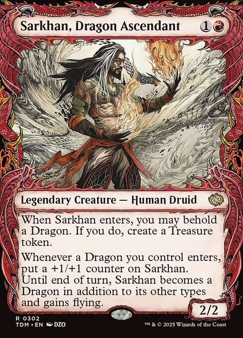 Sarkhan, Dragon Ascendant (302) - SHOWCASE - Tarkir: Dragonstorm - Game On