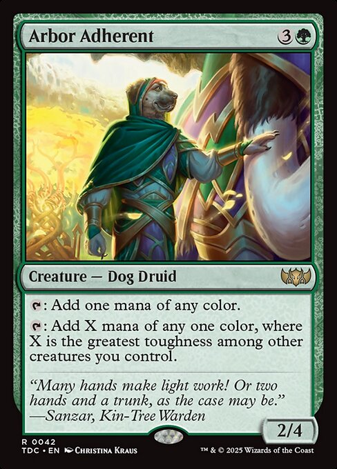 Arbor Adherent (42) - Tarkir: Dragonstorm Commander - Game On