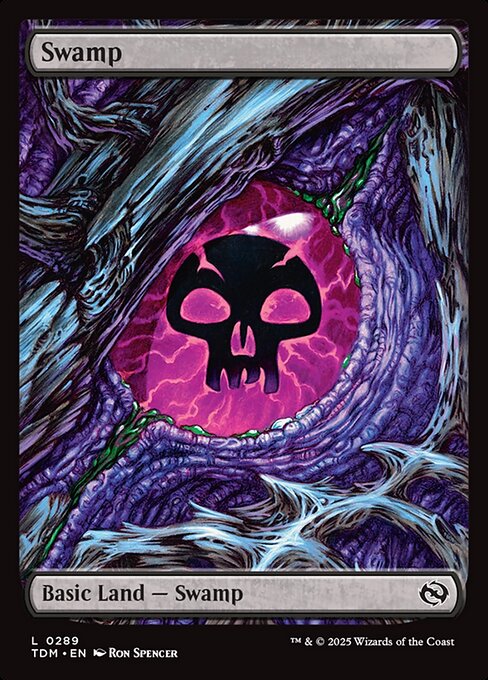 Swamp (289) - FULL ART - Tarkir: Dragonstorm - Game On