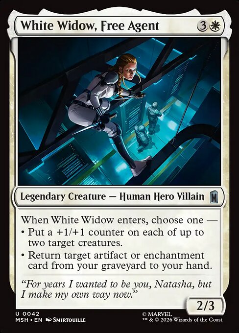 White Widow, Free Agent (42) - Marvel Super Heroes - Game On