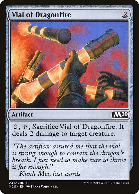 Vial of Dragonfire (241) (Foil) - Core Set 2020 - Game On