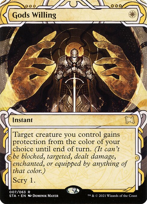 Gods Willing (7) - BORDERLESS (Foil) - Strixhaven Mystical Archive - Game On
