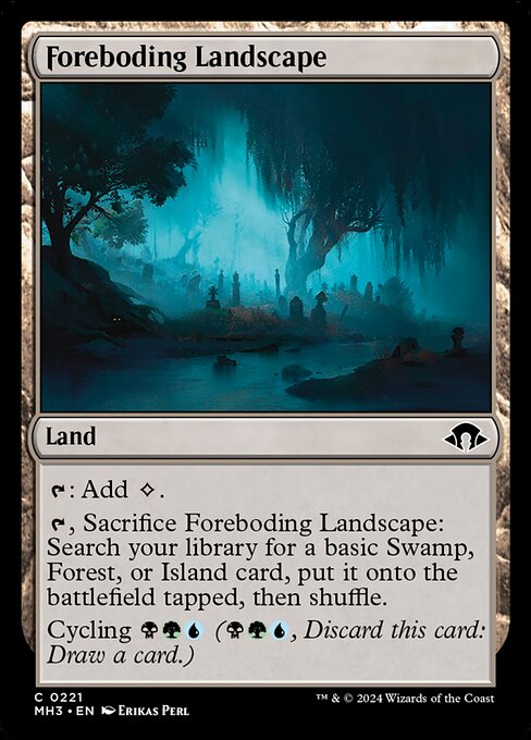 Foreboding Landscape (221) (Foil) - Modern Horizons 3 - Game On