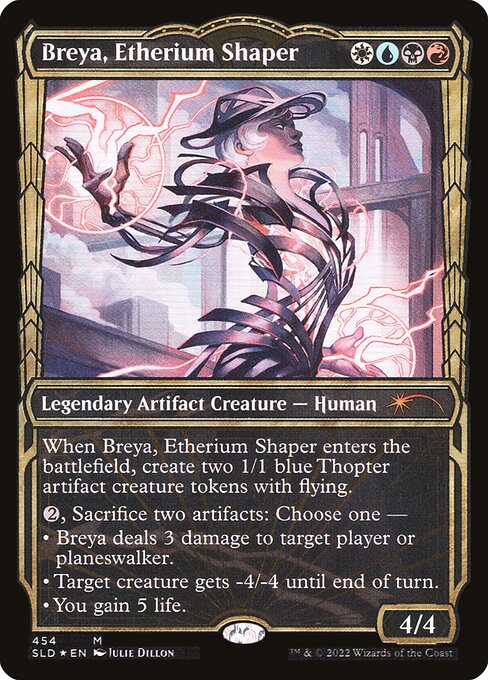 Breya, Etherium Shaper (454) - SHOWCASE - FULL ART (Foil) - Secret Lair Drop - Game On