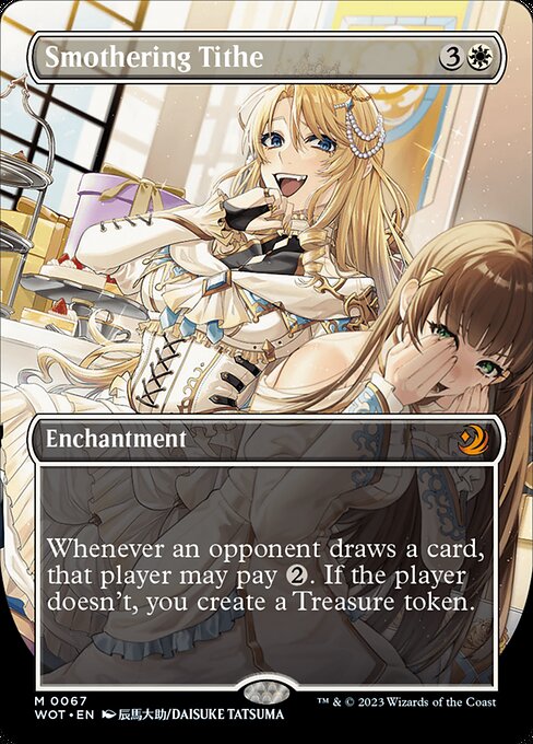Smothering Tithe (67) - BORDERLESS - FULL ART (Foil) - Wilds of Eldraine: Enchanting Tales - Game On