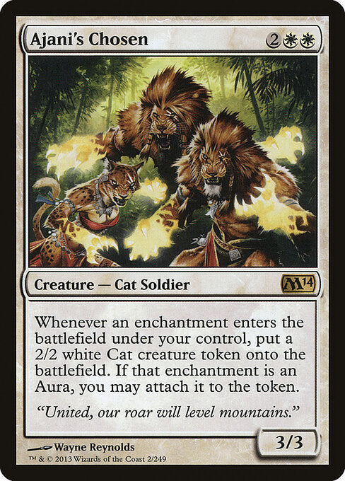 Ajani's Chosen (2) (Foil) - Magic 2014 - Game On