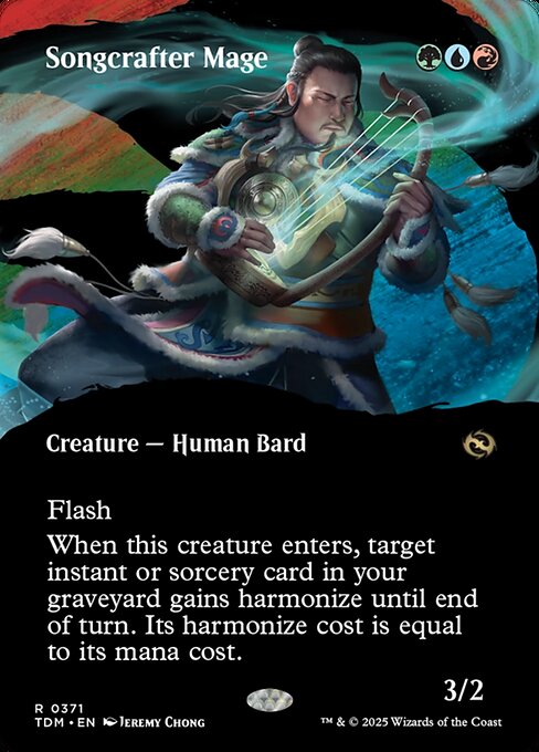 Songcrafter Mage (371) - BORDERLESS - FULL ART - Tarkir: Dragonstorm - Game On