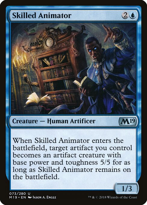 Skilled Animator (73) (Foil) - Core Set 2019 - Game On