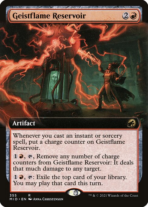 Geistflame Reservoir (355) - EXTENDED ART - Innistrad: Midnight Hunt - Game On