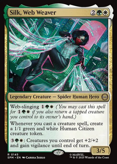 Silk, Web Weaver (145) (Foil) - Marvel's Spider-Man - Game On