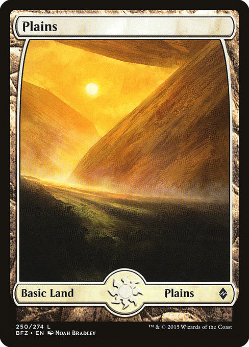 Plains (250) - FULL ART - Battle for Zendikar - Game On
