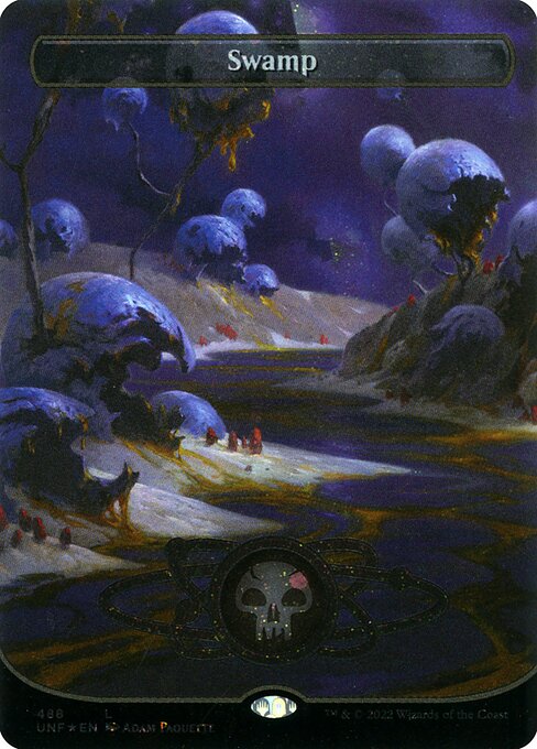 Swamp (488) - FULL ART (Foil) - Unfinity - Game On