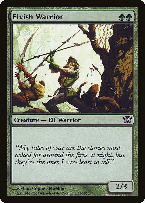 Elvish Warrior (240★) - Ninth Edition - Game On
