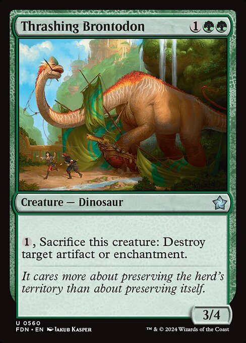 Thrashing Brontodon (560) - Foundations - Game On