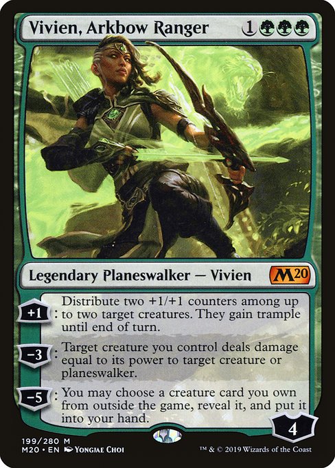 Vivien, Arkbow Ranger (199) (Foil) - Core Set 2020 - Game On