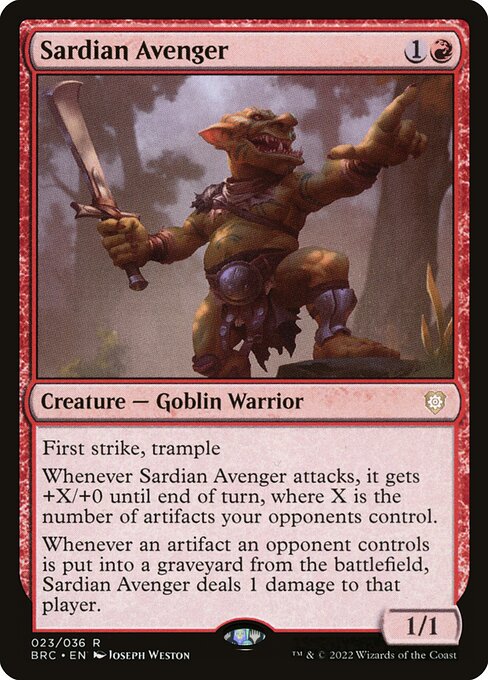 Sardian Avenger (23) - The Brothers' War Commander - Game On
