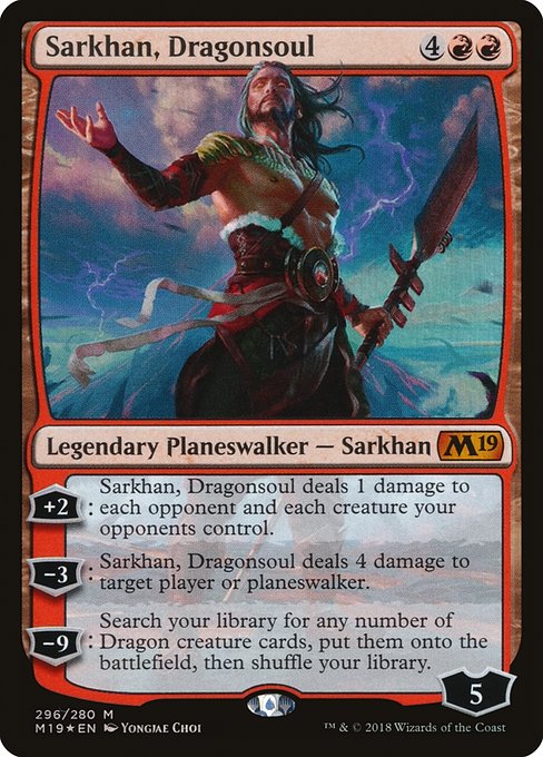 Sarkhan, Dragonsoul (296) (Foil) - Core Set 2019 - Game On