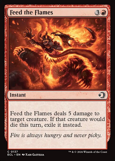 Feed the Flames (137) - Lorwyn Eclipsed - Game On