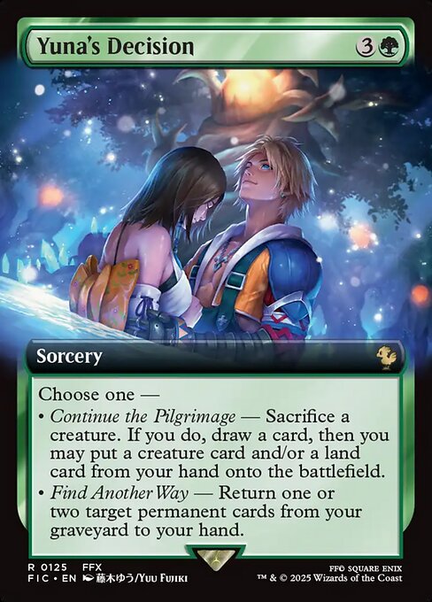 Yuna's Decision (125) - EXTENDED ART - Final Fantasy Commander - Game On