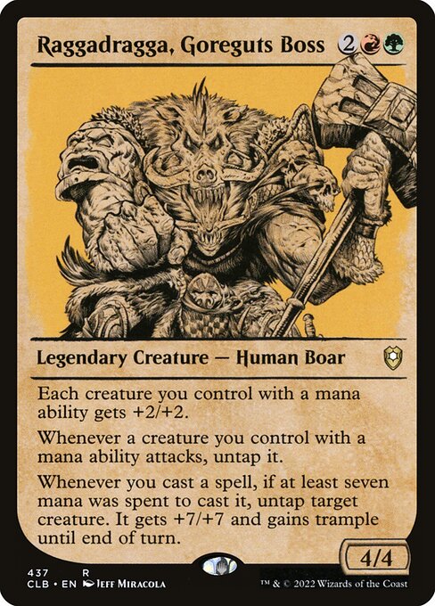 Raggadragga, Goreguts Boss (437) - SHOWCASE - Commander Legends: Battle for Baldur's Gate - Game On