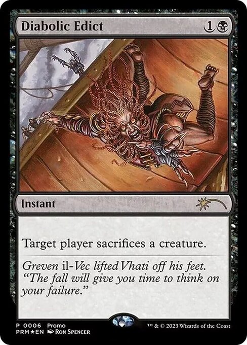 Diabolic Edict (2024-5) (Foil) - Media and Collaboration Promos - Game On