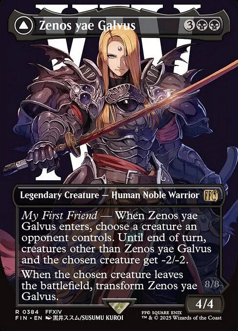Zenos yae Galvus // Shinryu, Transcendent Rival (384) - BORDERLESS - FULL ART - Final Fantasy - Game On